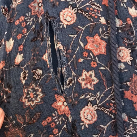 Free People Blue Floral Dress / Tunic - Picture 4 of 4